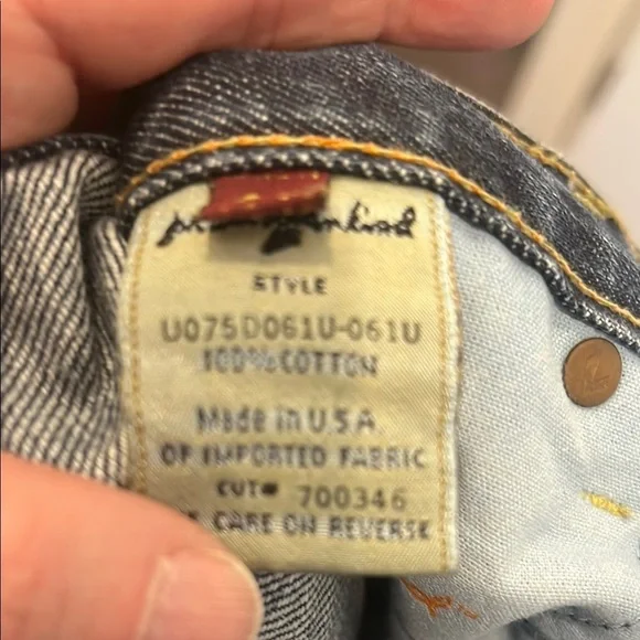 7 For All Mankind Vintage- size 27- thick Straight Leg Jeans - Picture 4 of 4